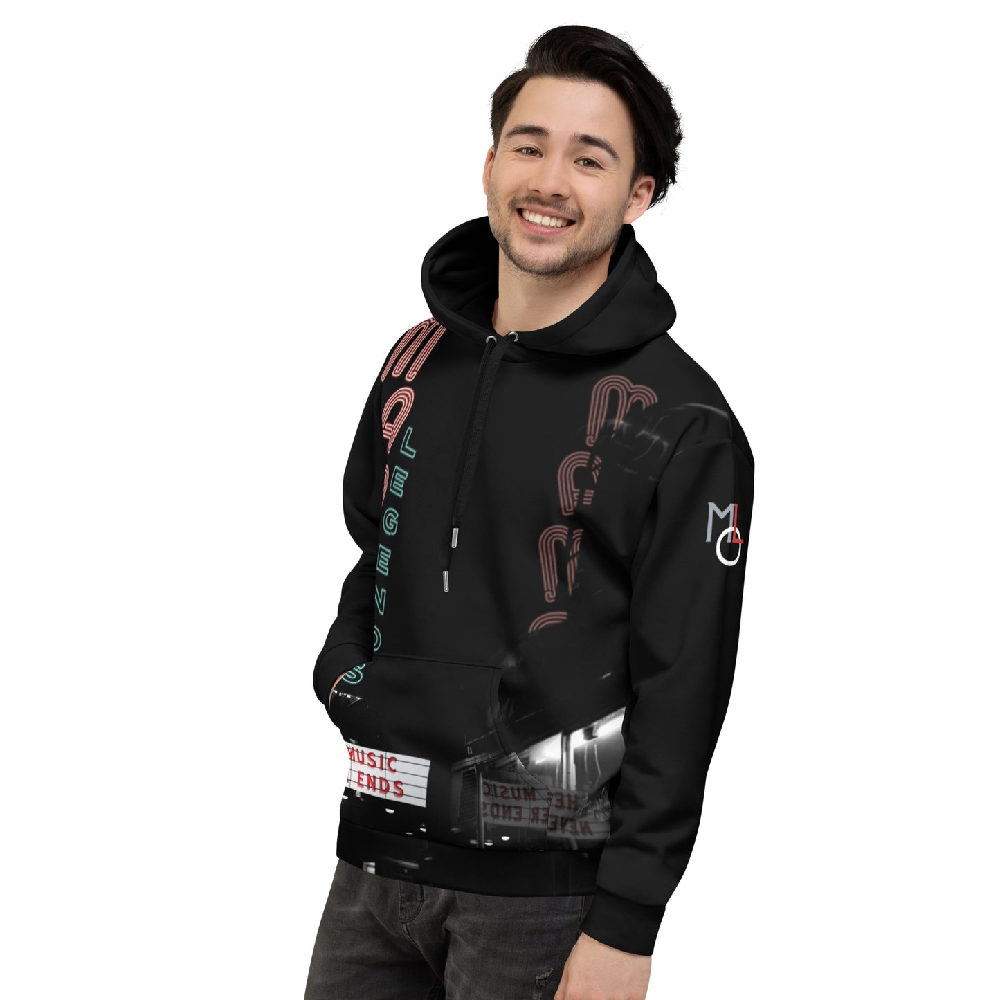 The Music Never Ends Unisex Hoodie