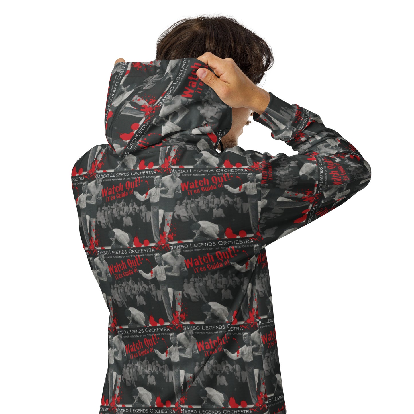 Watch Out! Ten Cuidao! Unisex zip hoodie