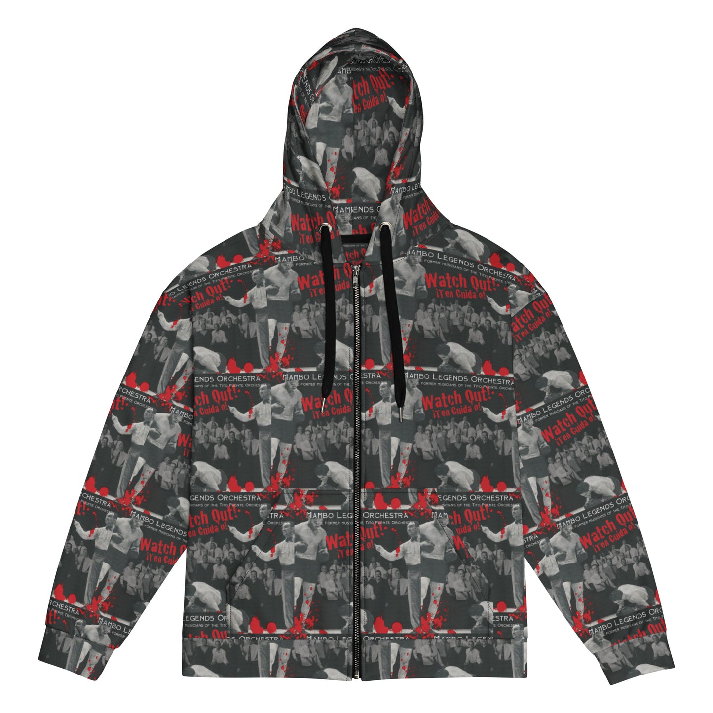 Watch Out! Ten Cuidao! Unisex zip hoodie