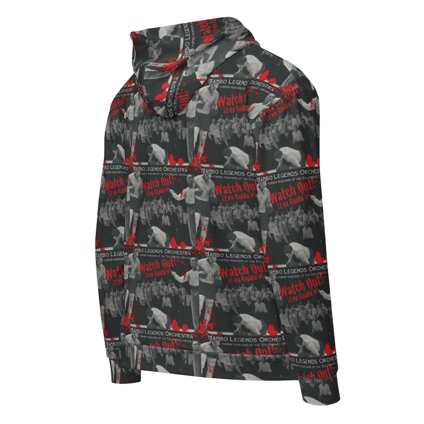 Watch Out! Ten Cuidao! Unisex zip hoodie