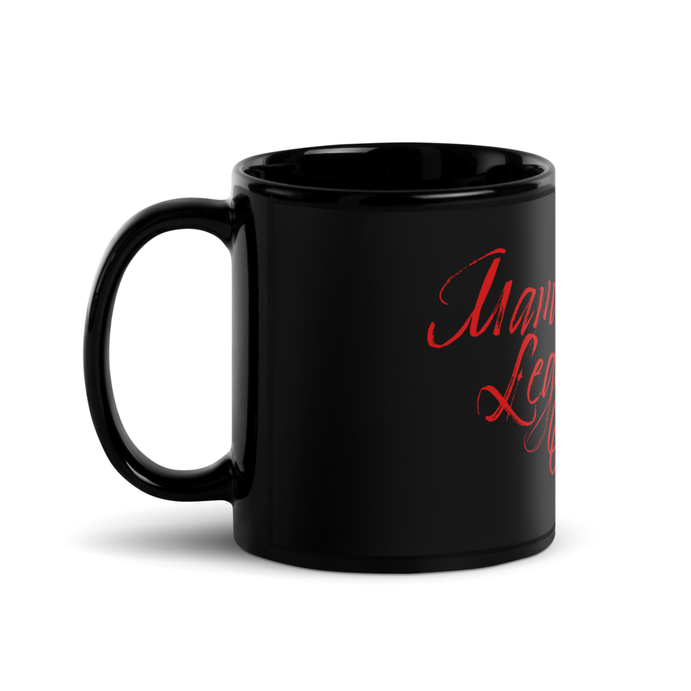 Mambo Legends Orchestra Red on Black Glossy Mug