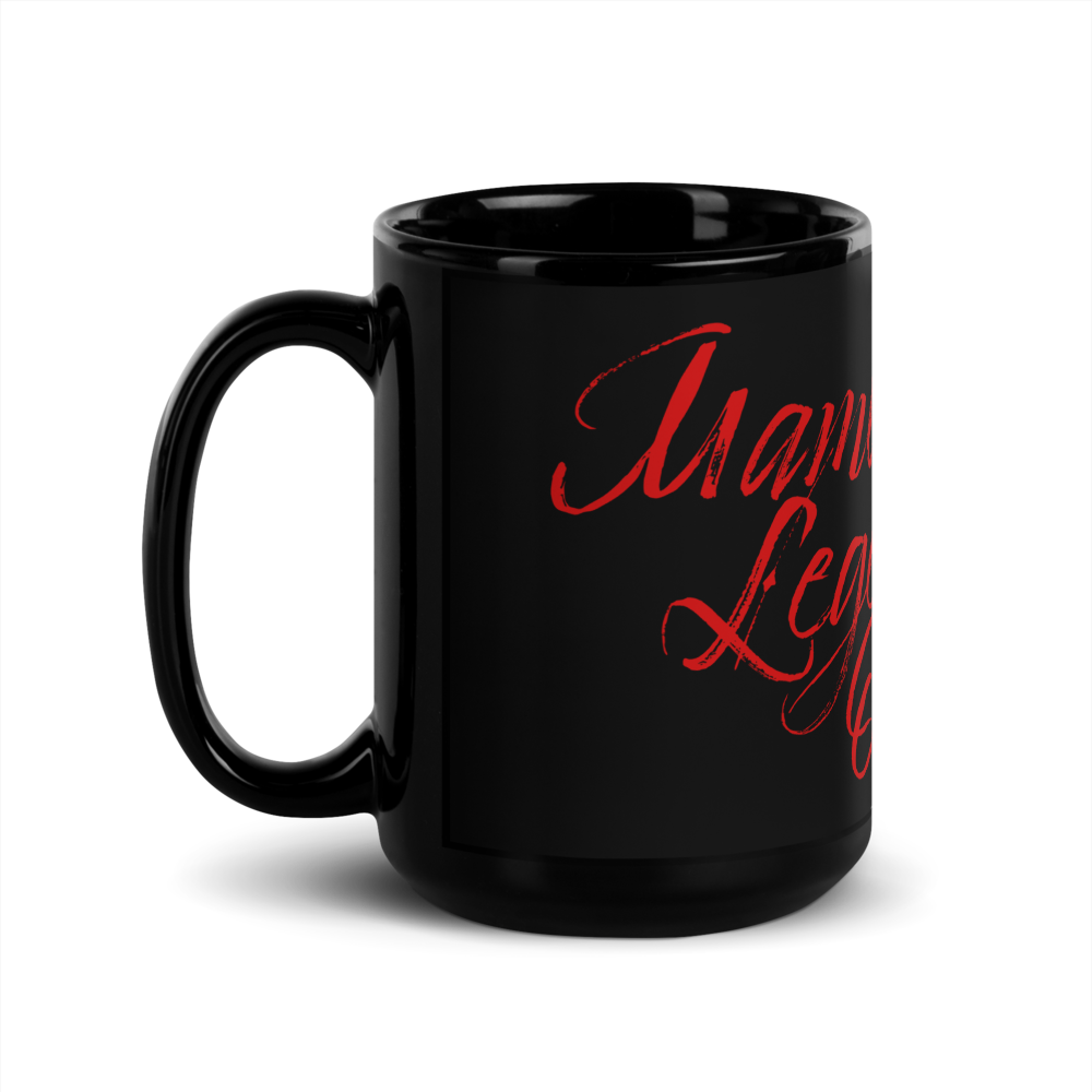 Mambo Legends Orchestra Red on Black Glossy Mug