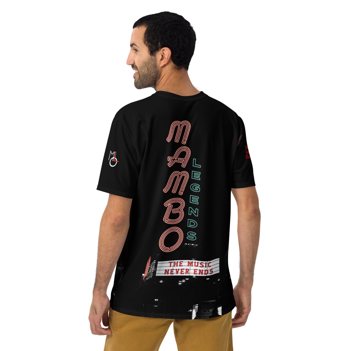 Camiseta de hombre La música nunca termina