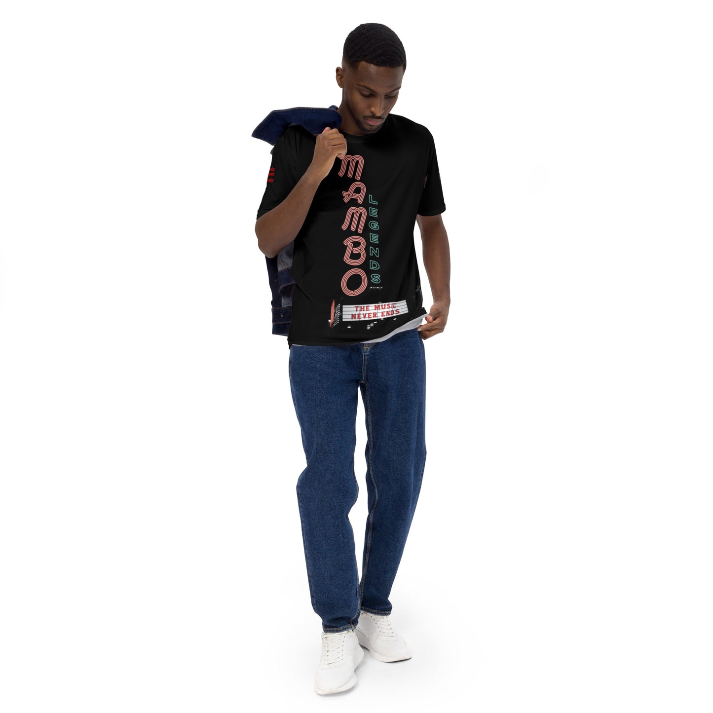Camiseta de hombre La música nunca termina