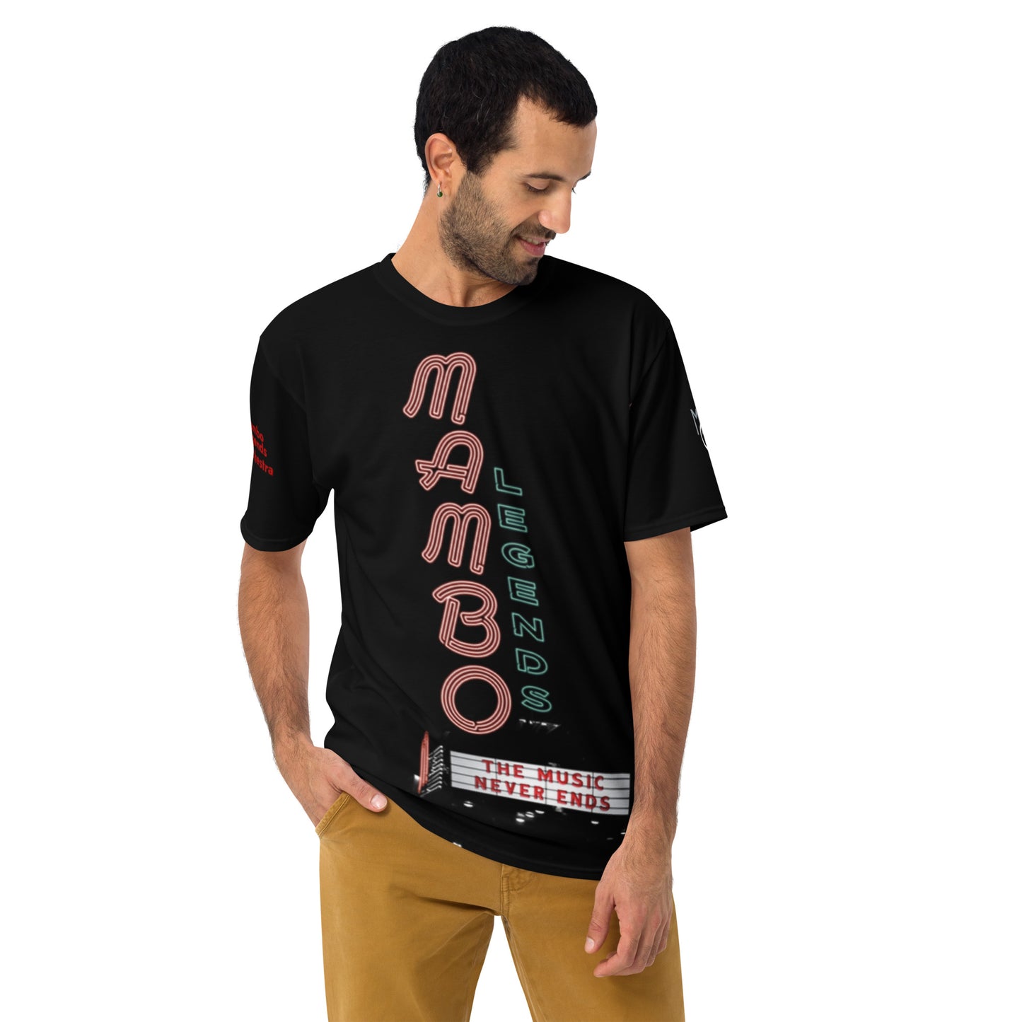 Camiseta de hombre La música nunca termina