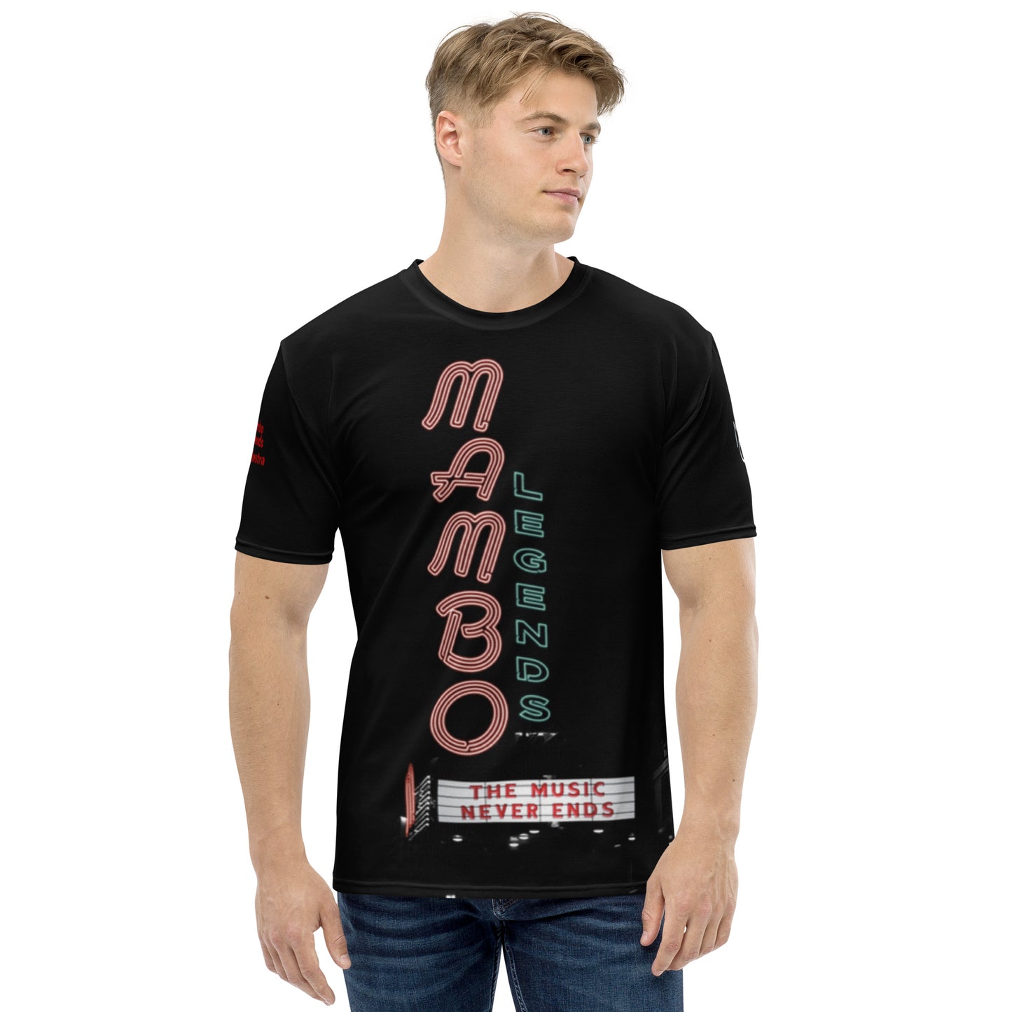 Camiseta de hombre La música nunca termina