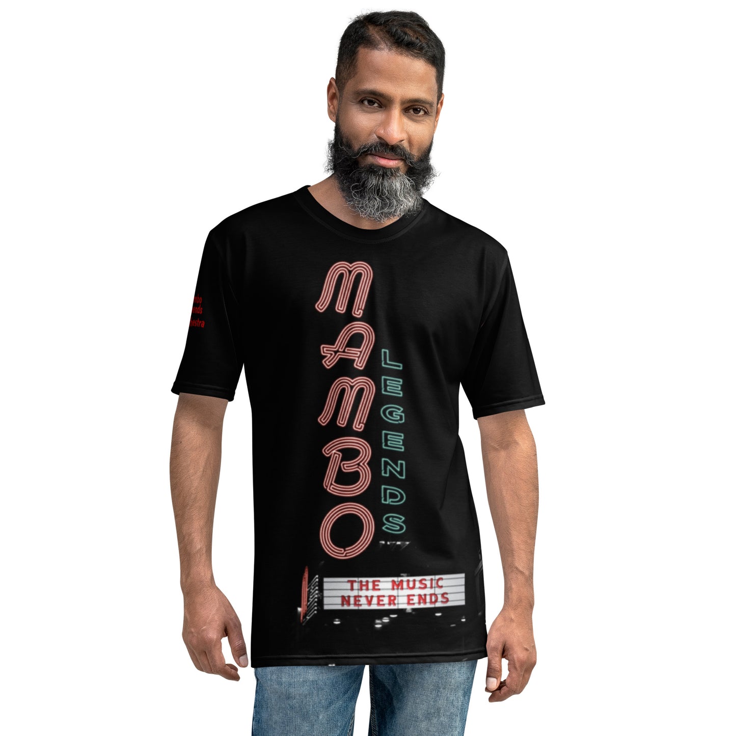 Camiseta de hombre La música nunca termina