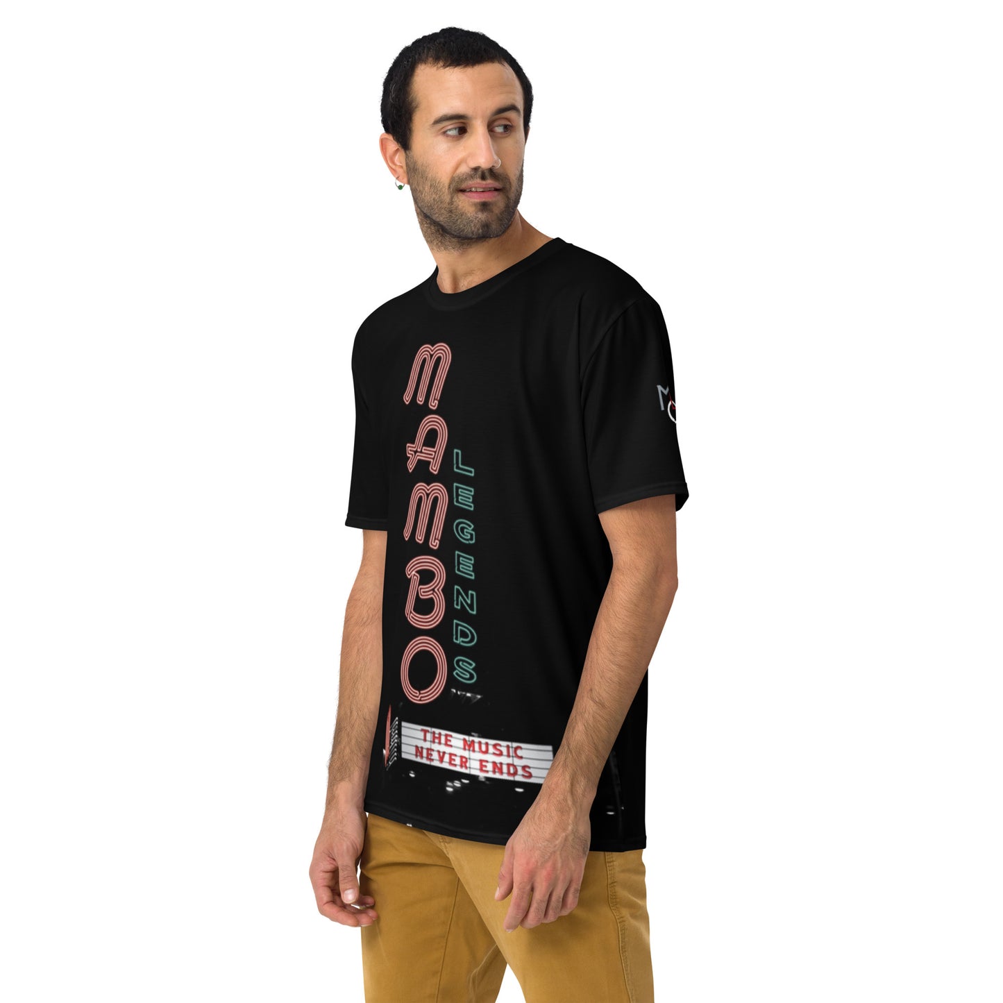 Camiseta de hombre La música nunca termina