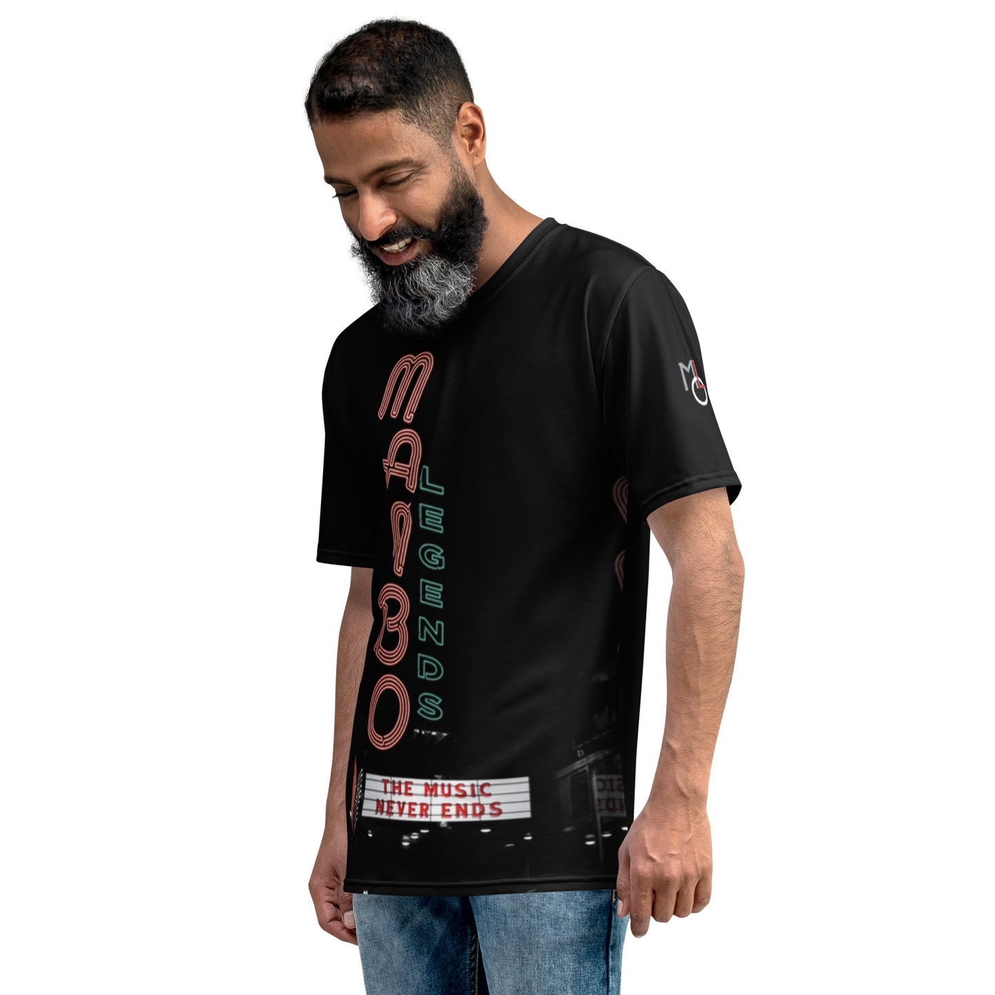 Camiseta de hombre La música nunca termina