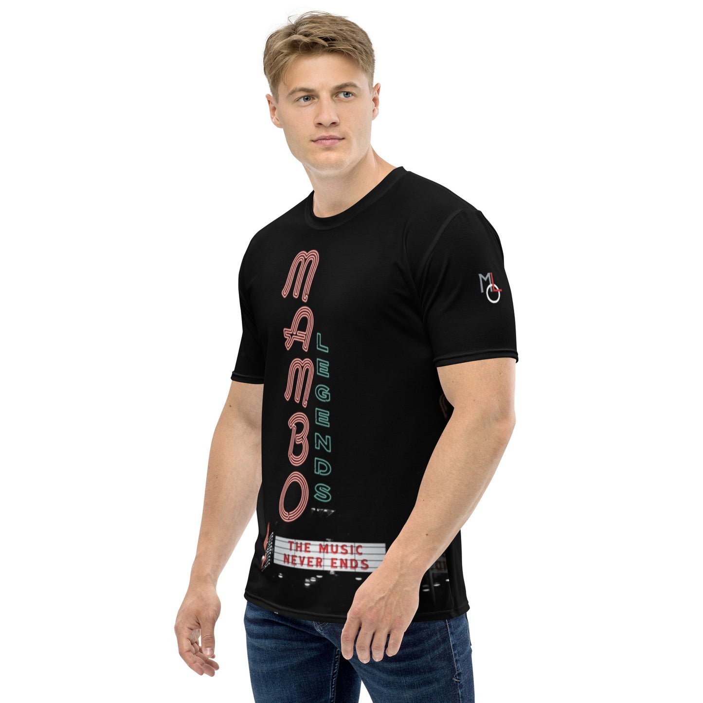 Camiseta de hombre La música nunca termina