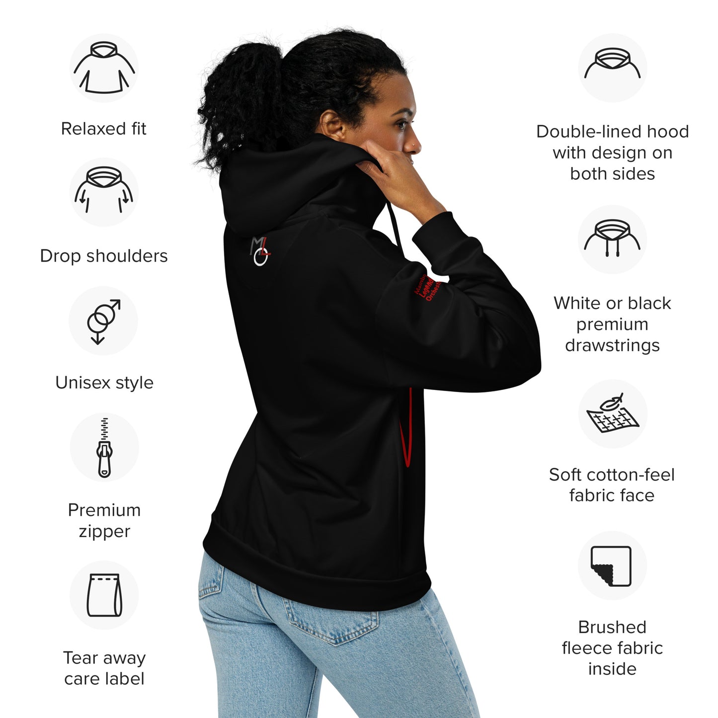 MLO Mambo Beat Unisex zip hoodie