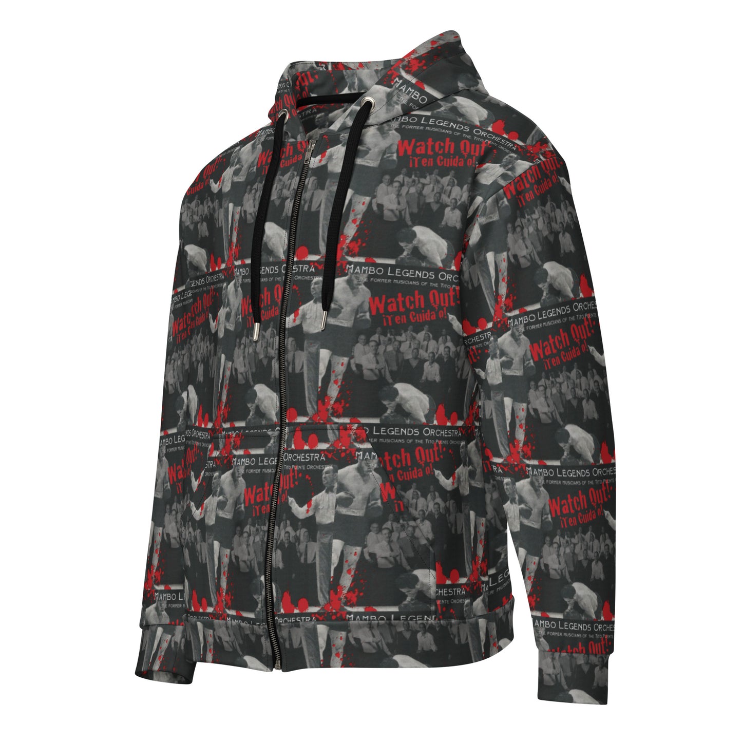 Watch Out! Ten Cuidao! Unisex zip hoodie