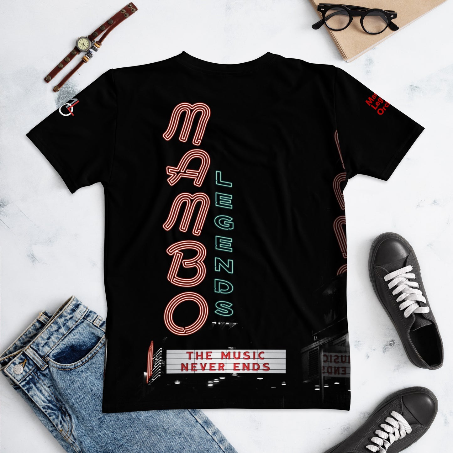 Camiseta de mujer La música nunca termina