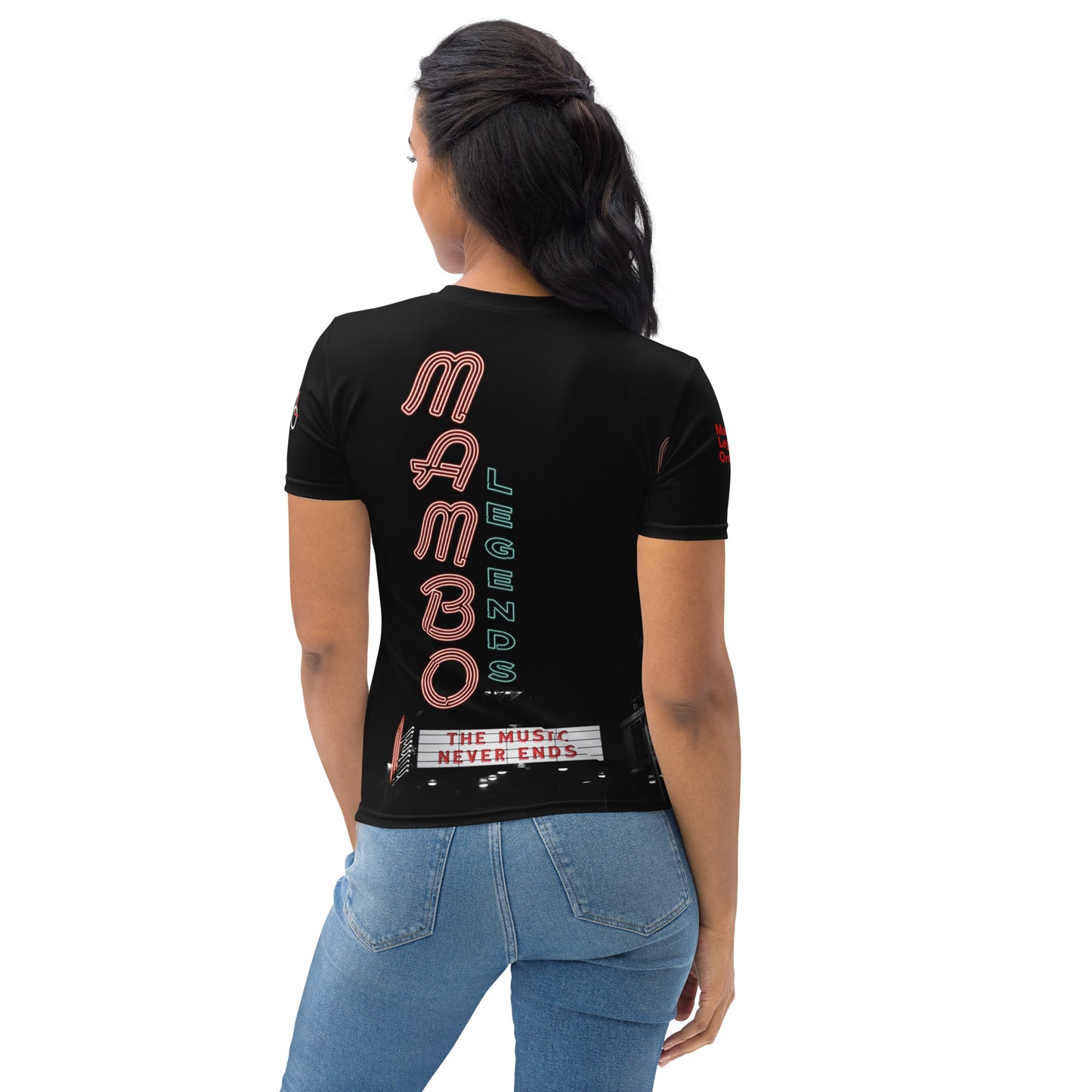 Camiseta de mujer La música nunca termina