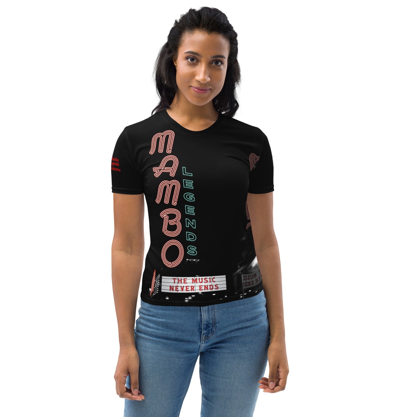 Camiseta de mujer La música nunca termina