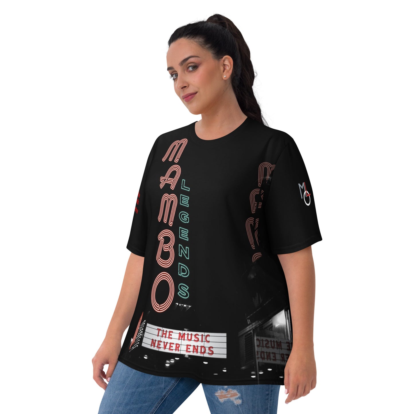 Camiseta de mujer La música nunca termina