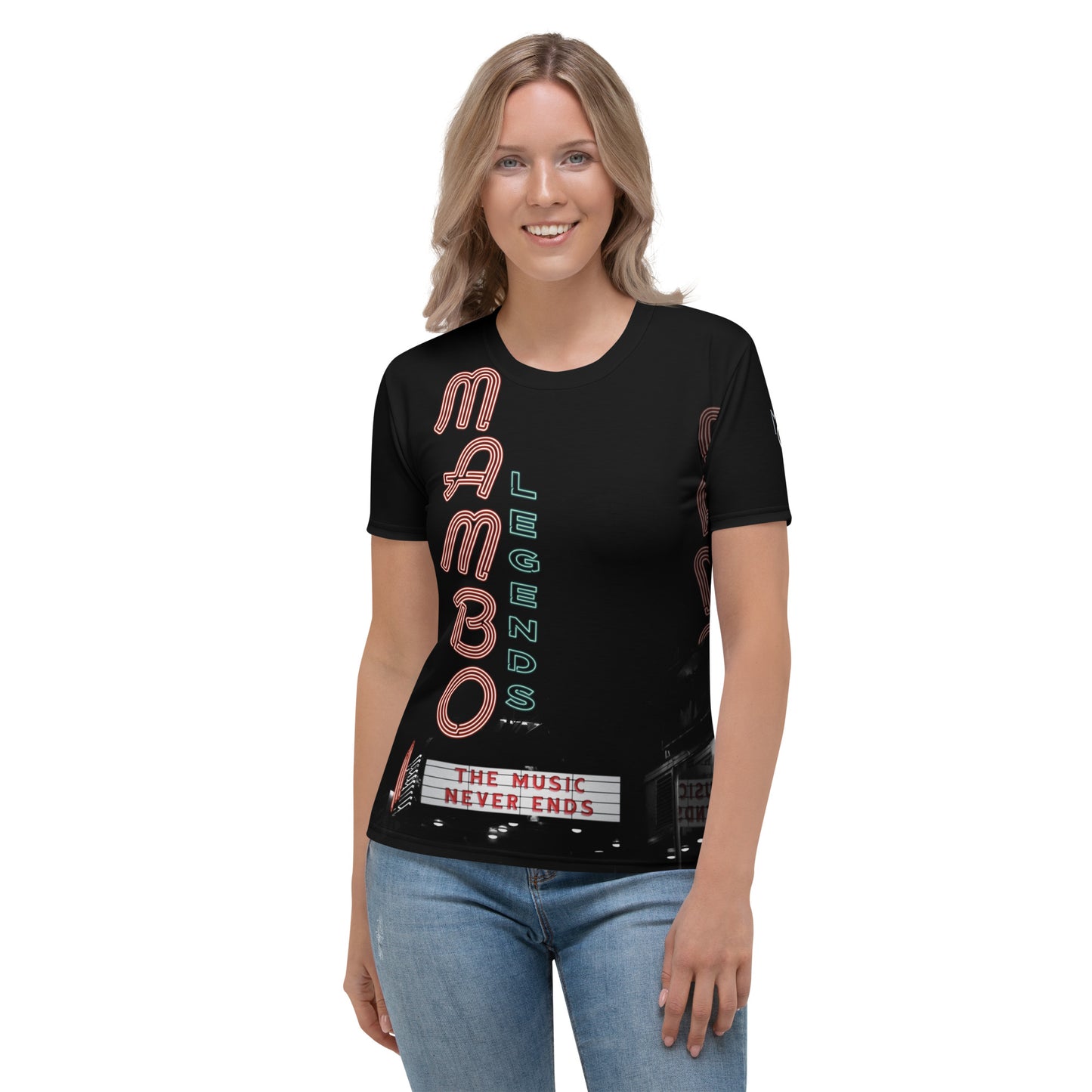 Camiseta de mujer La música nunca termina