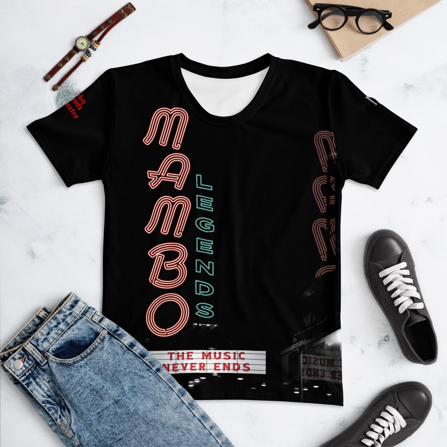 Camiseta de mujer La música nunca termina