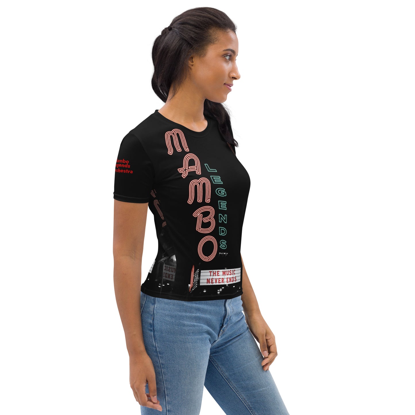 Camiseta de mujer La música nunca termina