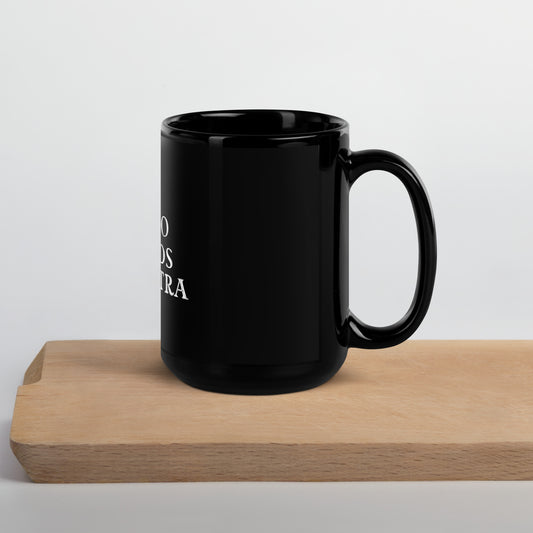 Taza brillante blanca sobre negra de Mambo Legends Orchestra