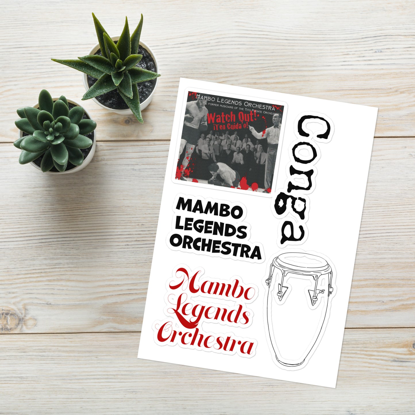 MLO Conga Sticker sheet
