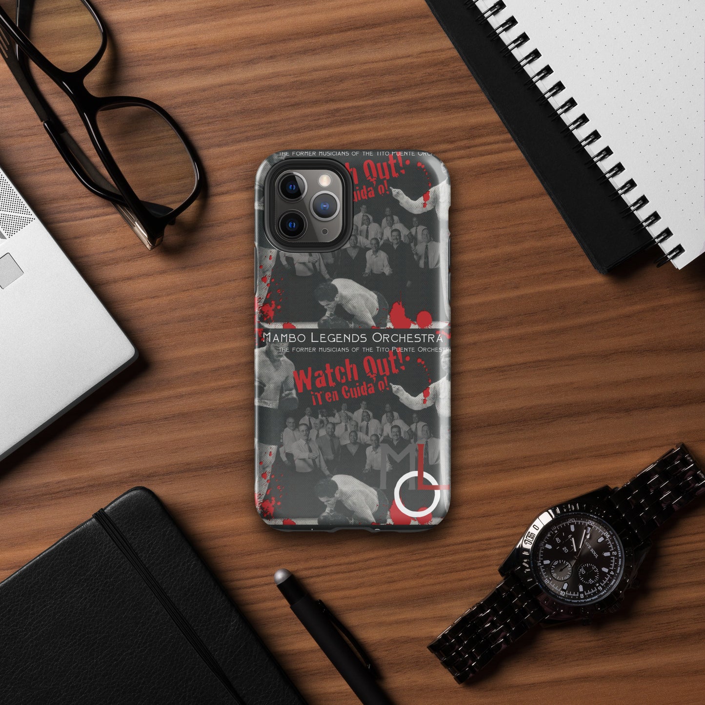 ¡Cuidado con MLO! ¡Ten cuidado! Funda resistente para iPhone®