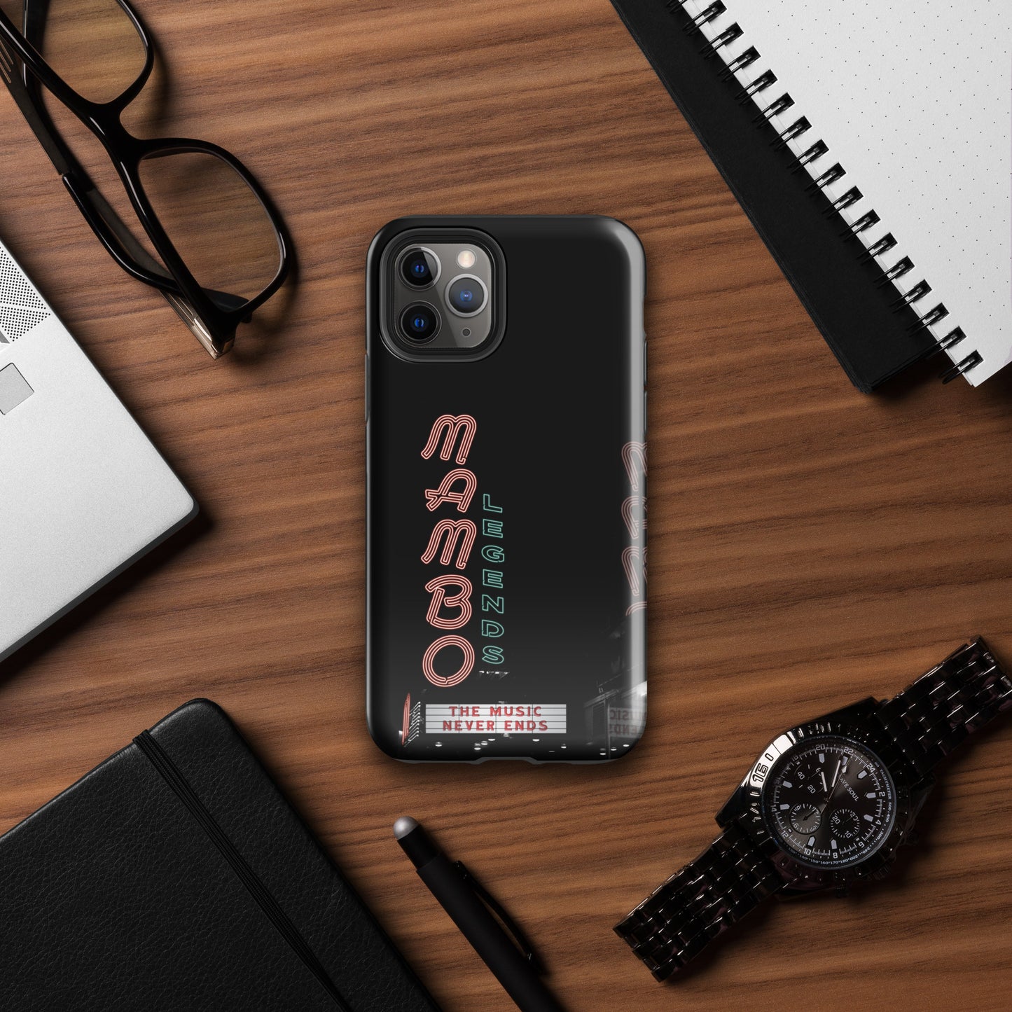 The Music Never Ends Tough Case for iPhone®