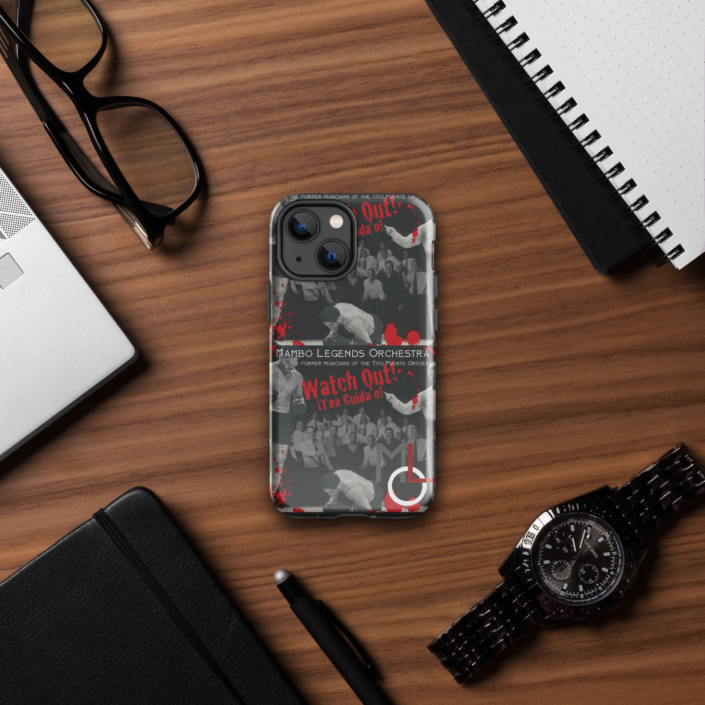 ¡Cuidado con MLO! ¡Ten cuidado! Funda resistente para iPhone®