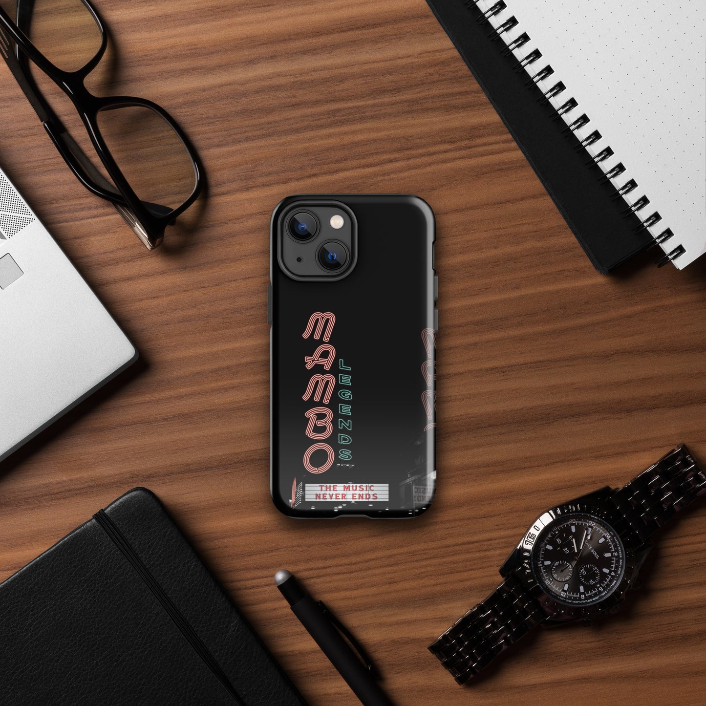 The Music Never Ends Tough Case for iPhone®