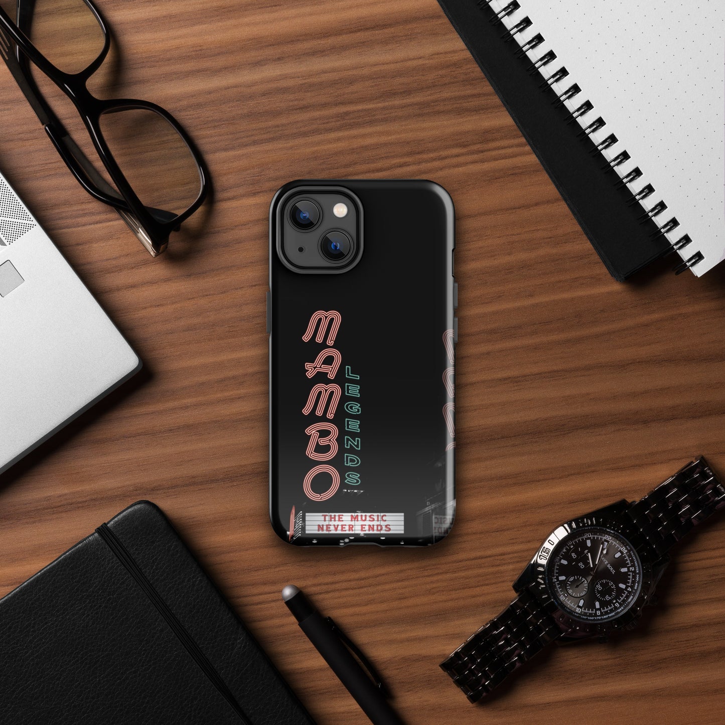 The Music Never Ends Tough Case for iPhone®