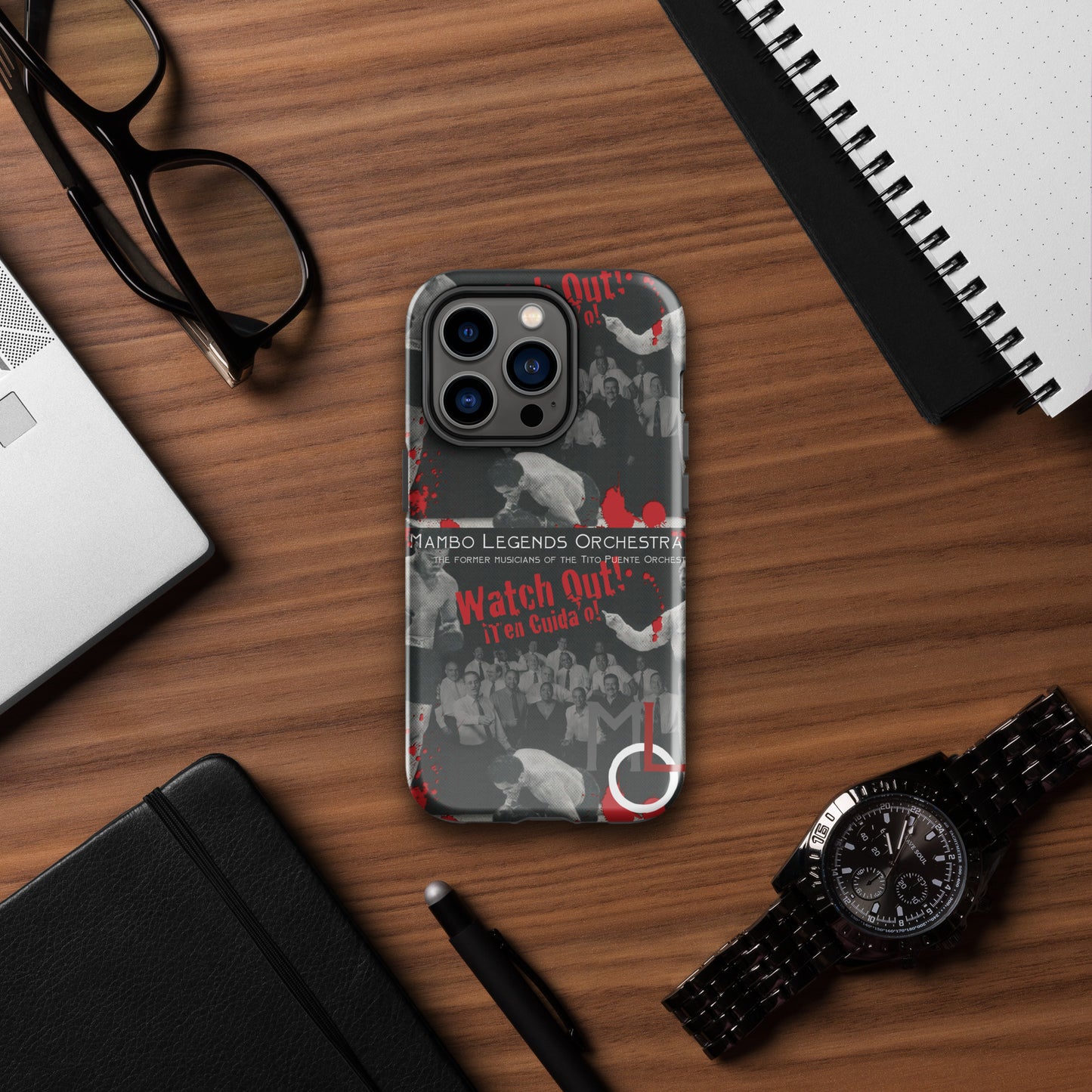 ¡Cuidado con MLO! ¡Ten cuidado! Funda resistente para iPhone®