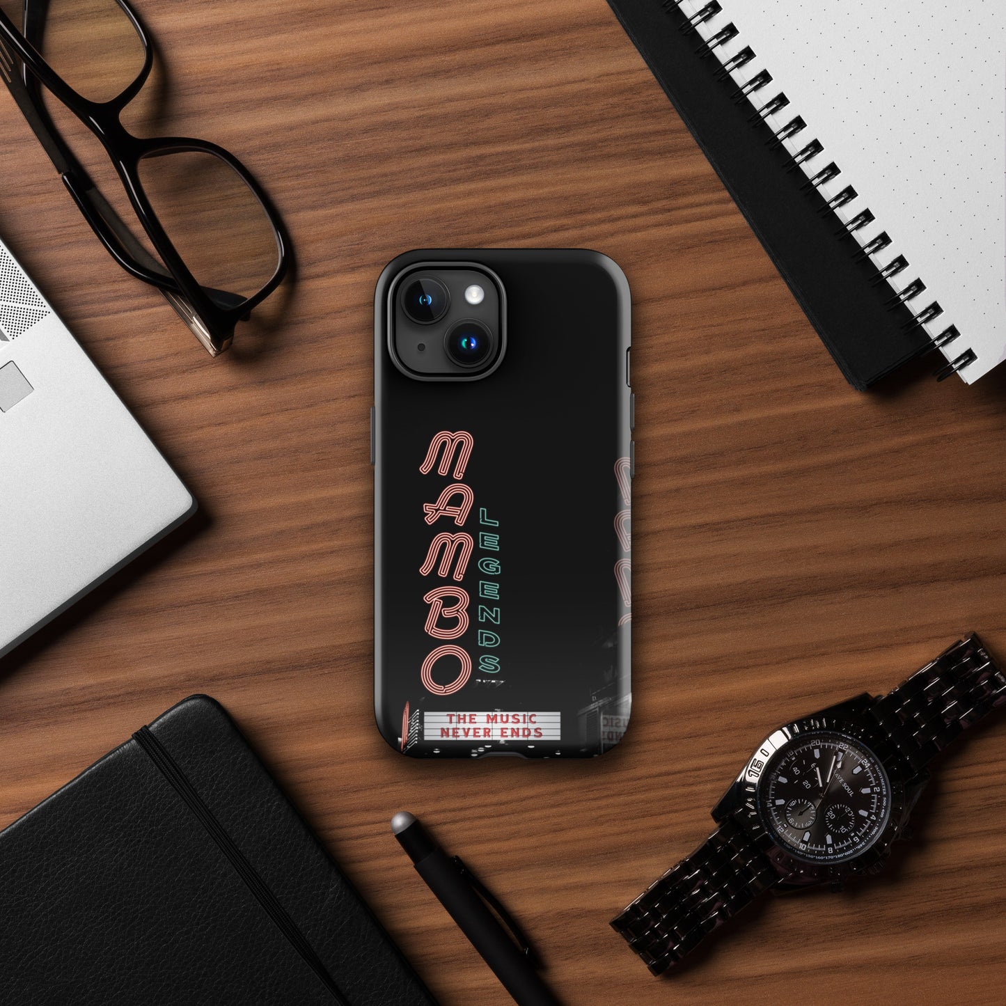 The Music Never Ends Tough Case for iPhone®
