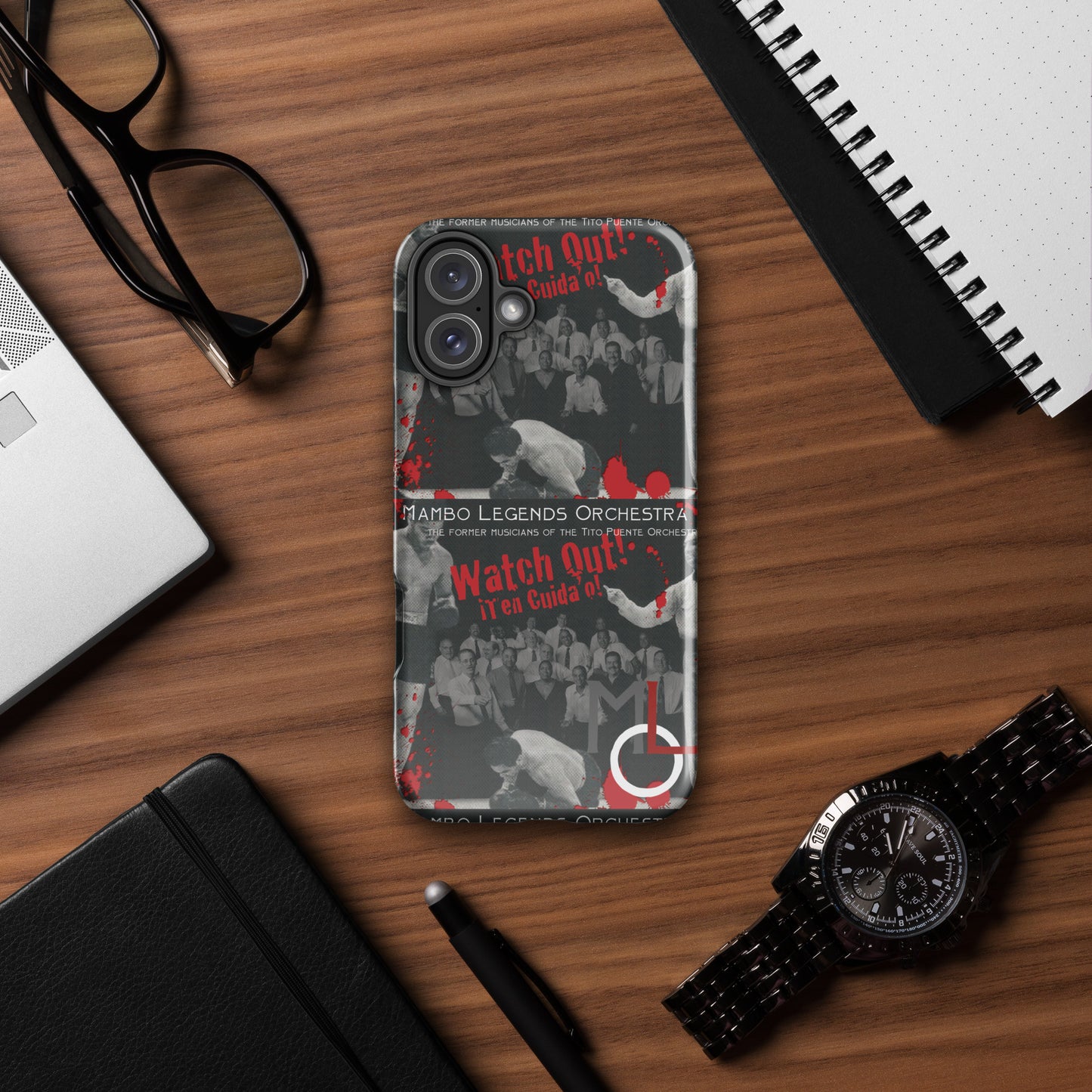 ¡Cuidado con MLO! ¡Ten cuidado! Funda resistente para iPhone®