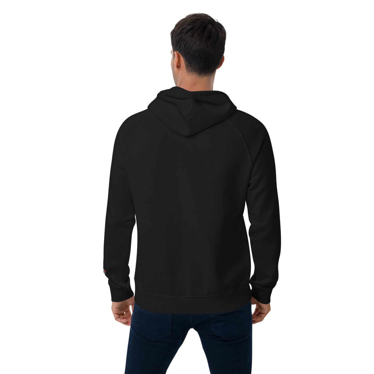 MLO Mambo Beat Red Unisex eco raglan hoodie