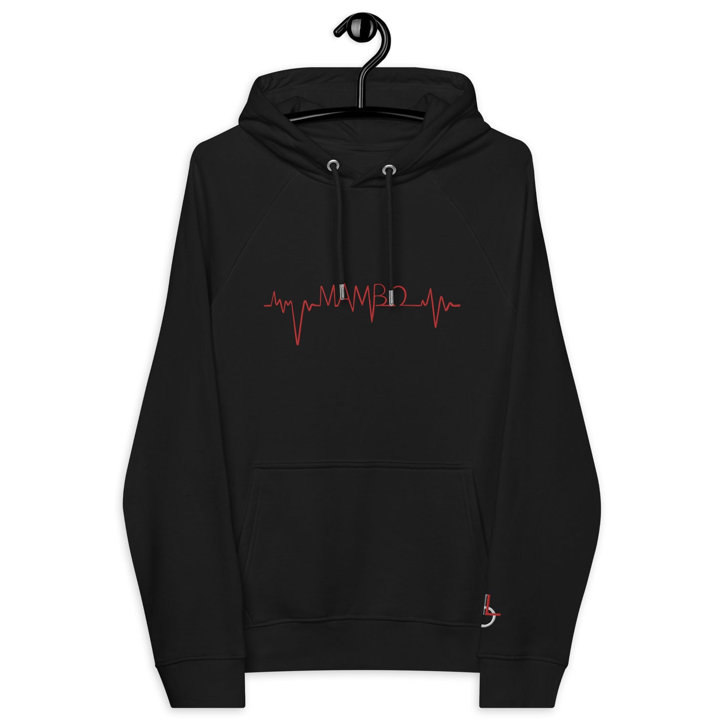 MLO Mambo Beat Red Unisex eco raglan hoodie