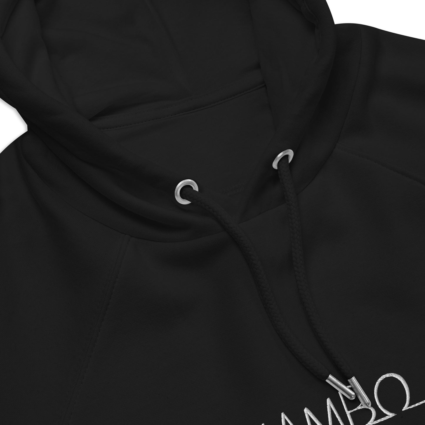Mambo Beat in white Unisex eco raglan hoodie
