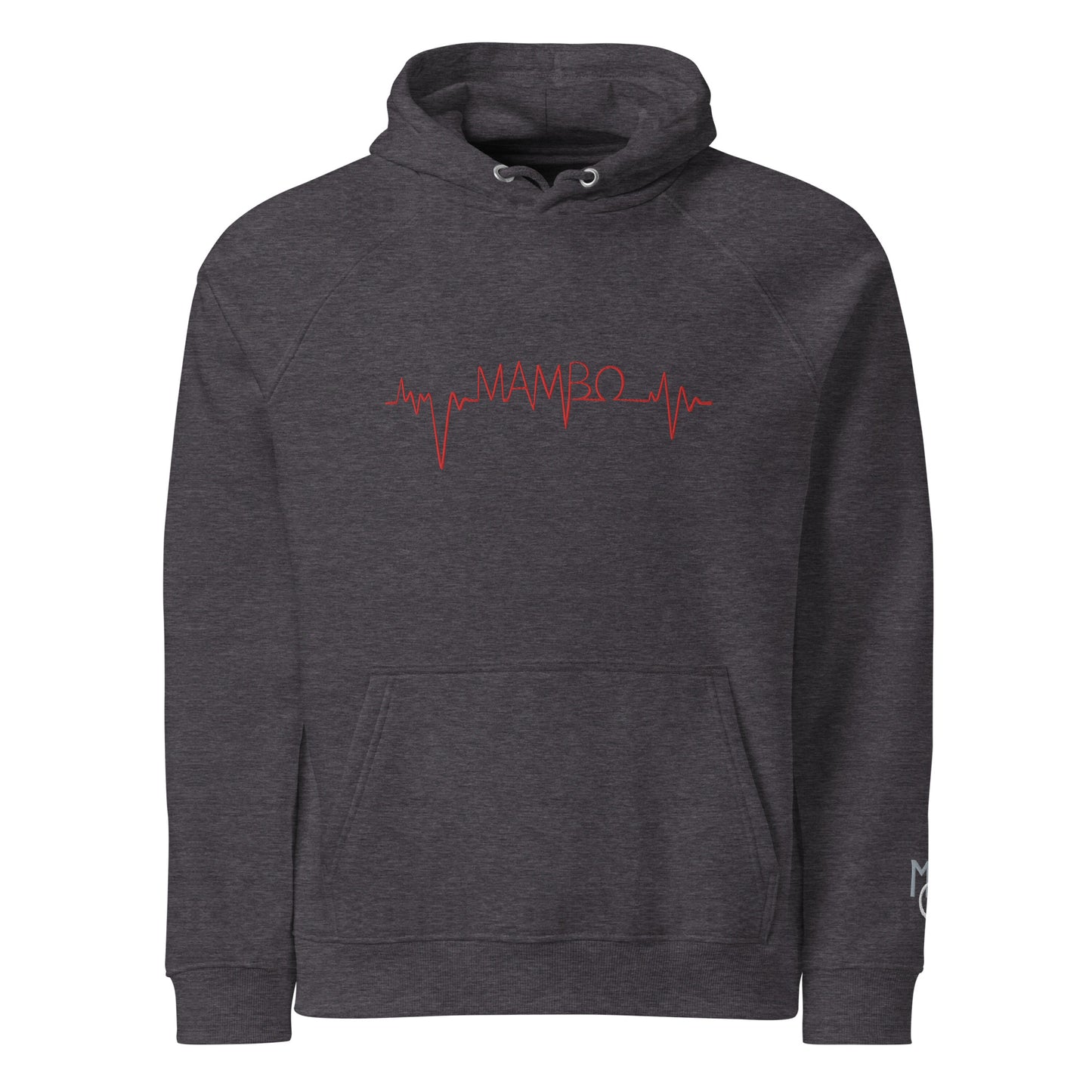 MLO Mambo Beat Red Unisex eco raglan hoodie